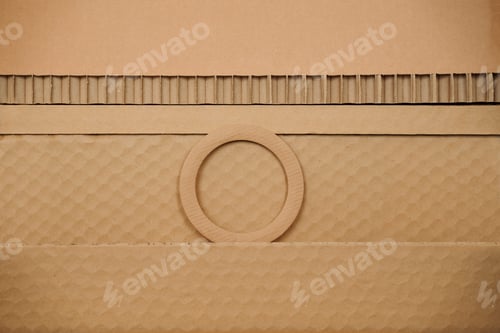 Preview: textured cardboard with circle