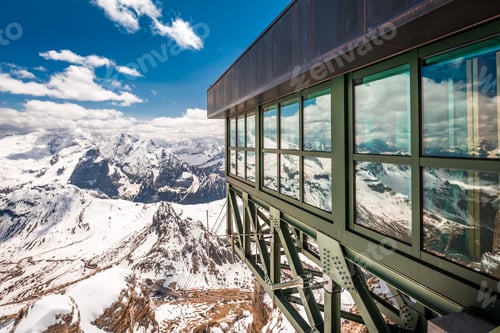 Preview: Breathtaking view from summit of Sass Pordoi, Dolomites, Italy, Europe