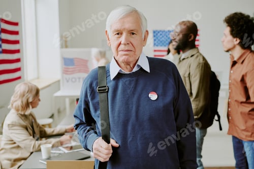 Preview: Senior Man At Polling Station