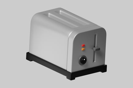 Preview: Retro Toaster Appliance - Grey Finish