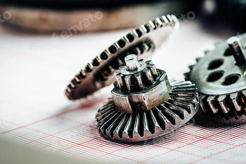 Preview: Gears from an old industrial machine