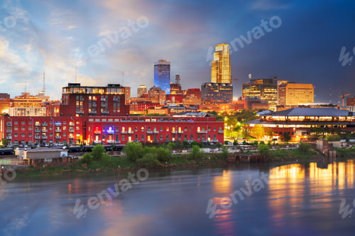 Preview: Omaha, Nebraska, USA Downtown City Skyline