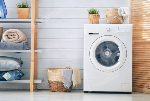 Preview: laundry room with a washing machine