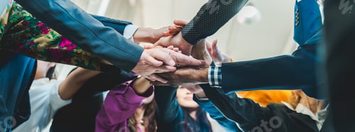 Preview: professional businessman and businesswoman colleague group working together in business