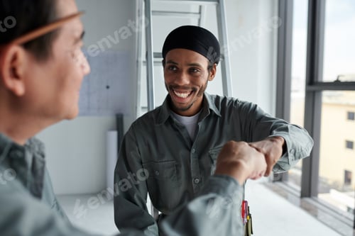 Preview: Coworkers Finishing Installing Windows