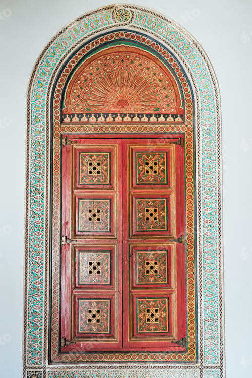 Preview: Ornamental arched creative door decoration