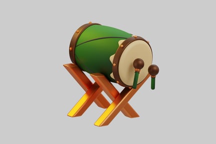 Preview: Traditional drum on a stand