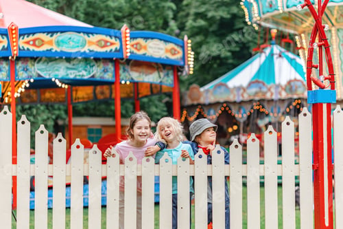 Preview: children having fun at the summer fair