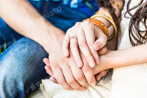 Preview: two pairs of hand touch
