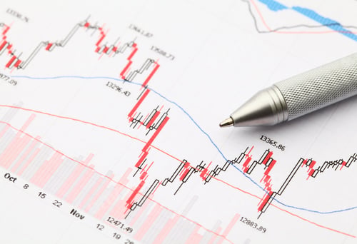 Preview: Stock market graph with pen