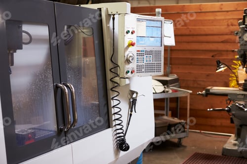 Preview: CNC Machine In Engineering Factory
