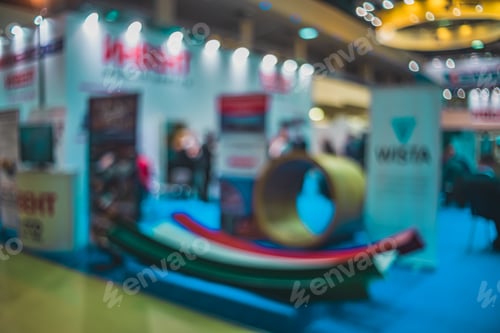 Preview: Exhibition Background Blur- Expo Defocused. Presentation Company- Be Focused Business Bokeh. People