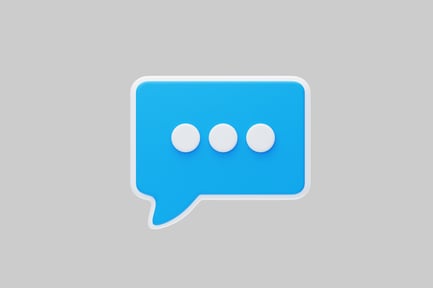 Preview: Finance messaging bubble, three dots