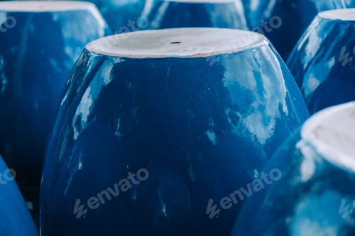 Preview: Blue plant pots