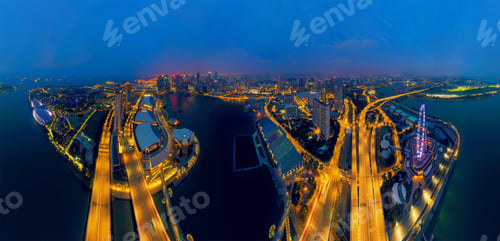 Preview: Marina Bay area in Singapore city.