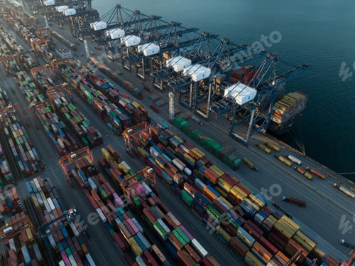 Preview: Aerial footage of Yantian international container terminal in Shenzhen city, China