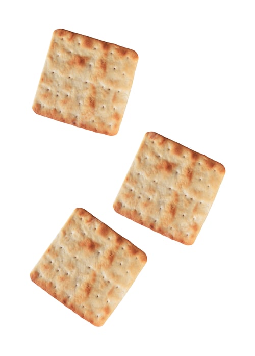 Preview: chip cookies on white background