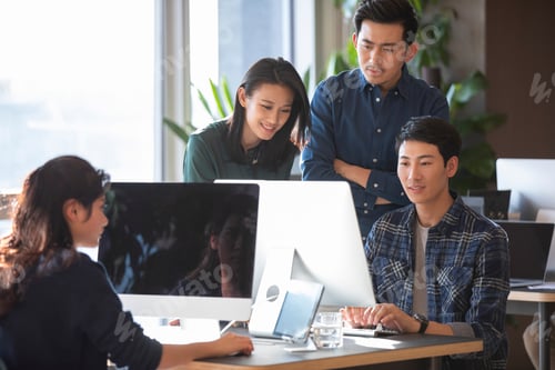 Preview: Young college students using computers