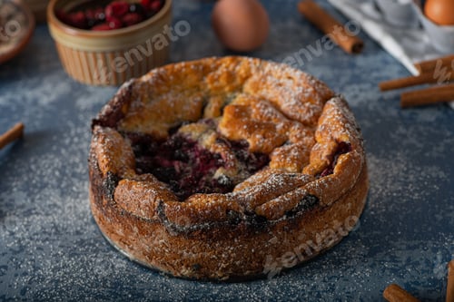 Preview: Breaded rustic pie with berries
