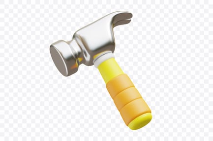 Preview: Household Hammer with Rubber Grip