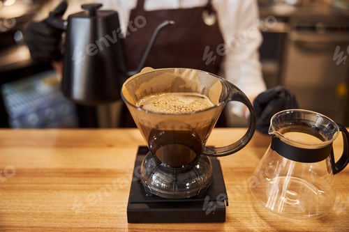 Preview: Image of process of preparation drip coffee