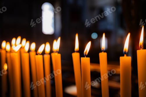 Preview: Candles Flickering in a Peaceful Church Ambiance