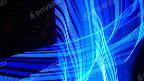 Preview: Texture of blue layers on black background