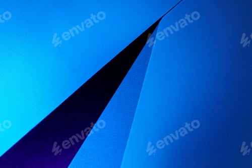 Preview: Blank carton paper sheets background in dark blue light