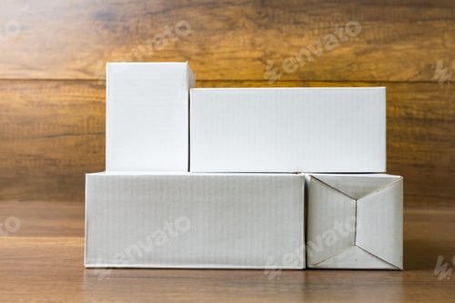 Preview: white box, mockup, package