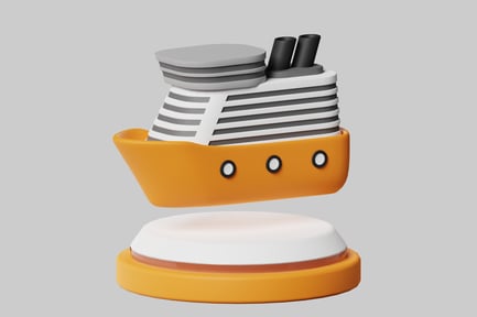 Preview: Cartoon adventure cruise ship object