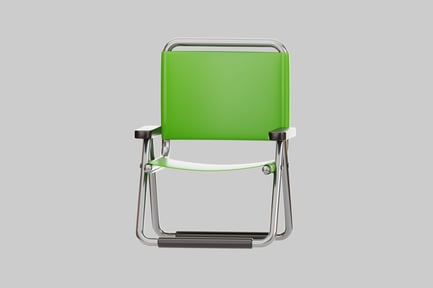 Preview: Green folding sling chair