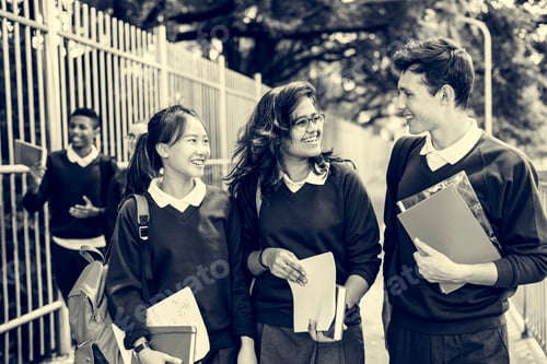 Preview: Student Study Uniform Book College Book Teen Concept