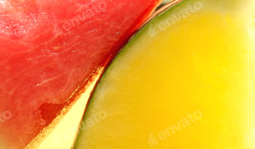 Preview: Fresh Watermelon Slices On The Table