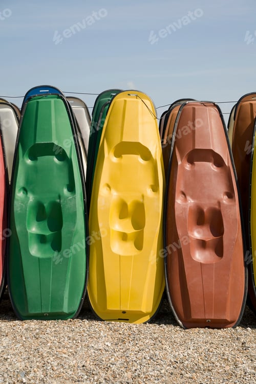Preview: Kayaks on weymouth beach