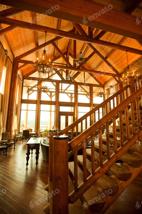 Preview: Interior of Large Wooden Lodge