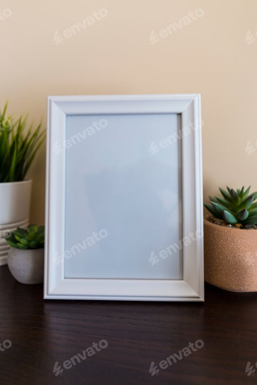 Preview: White frame, mockup