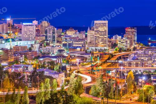 Preview: Tacoma, Washington, USA Skyline