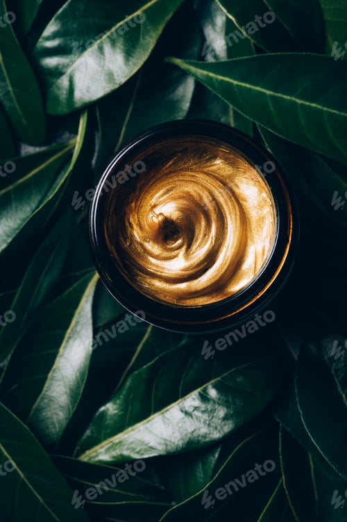 Preview: Trendy Gold face mask in jar