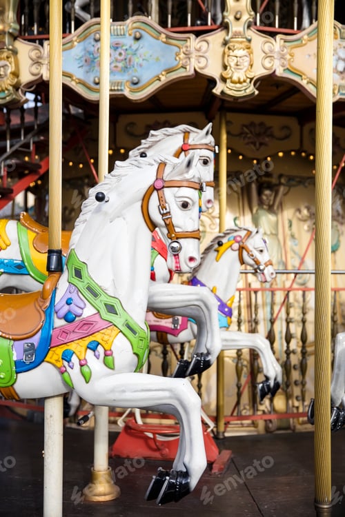 Preview: Detail from the vintage carousel