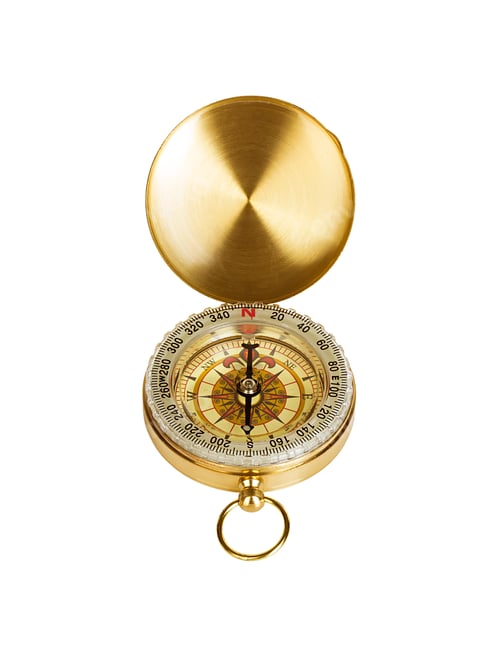 Preview: compass isolated on white background