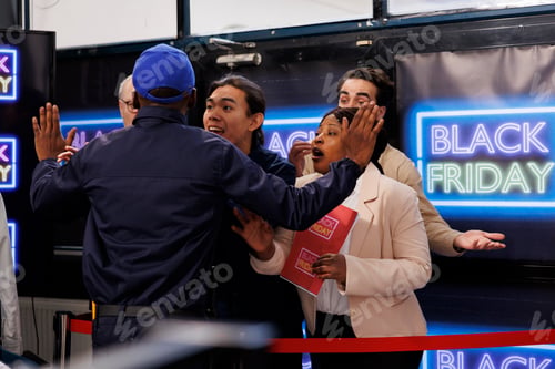 Preview: Black Friday shoppers fight in line