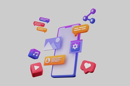 Preview: Mobile apps interface icons