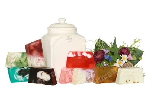 Preview: Cosmetics set of different handmade soap