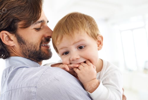 Preview: Are you hungry my boy. Shot of a young father spending time with his baby boy.