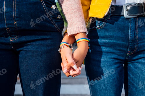 Preview: Close up of hands of diverse races. Diverse races concept.