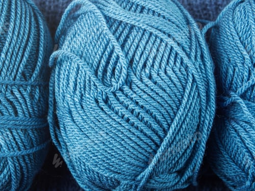 Preview: Close Up of Blue Yarn Thread