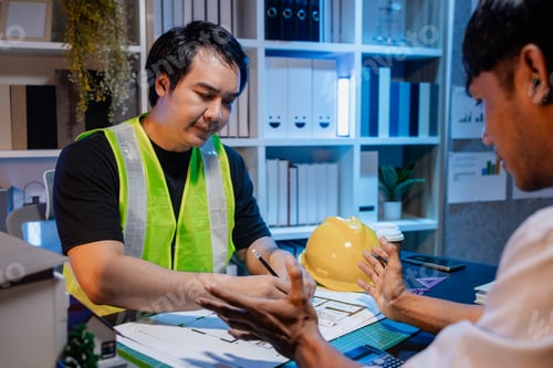 Preview: A group of engineers and architects collaborate on a construction project