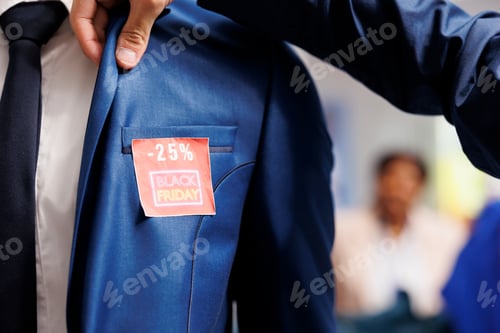 Preview: Black Friday sales in clothing store