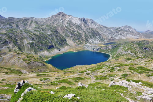 Preview: Views of Saliencia lakes in Somiedo natural park on the way to Calabazosa peak, Spain
