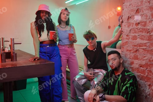 Preview: Intercultural friends in funky attire